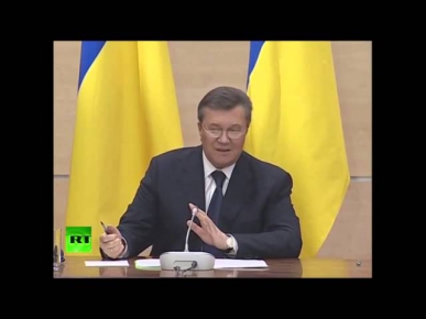 Пресс конференция Виктора Януковича в Ростове на Дону