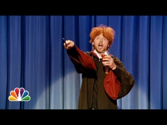 Drunk Ron Weasley Sings Happy Birthday To Harry Potter (Late Night with Jimmy Fallon)
