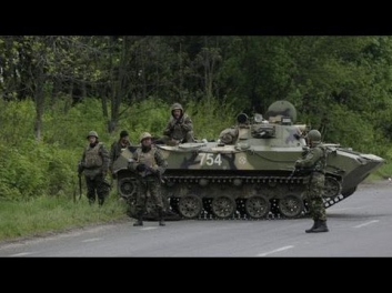 Краматорск,бой в селе Октябрьское.Kramators'k, fight in the village Oktyabrskoe