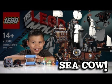 METALBEARD'S SEA COW - LEGO MOVIE Set 70810 - Time-lapse Build, Stop Motion, Unboxing & Review!