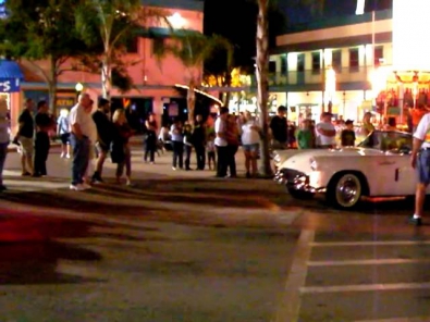 Американские Автомобили. Ночью. Car Cruise Florida USA 2009