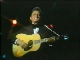 Johnny Cash sings 